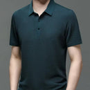 Camiseta Masculina Polo Seda Azul